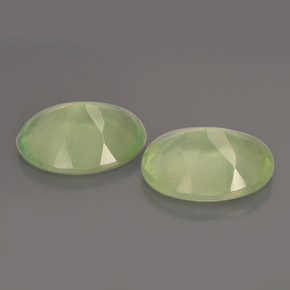  ct natürliche grüner Prehnit-Edelsteine, Transparent, Transparent / Lichtdurchlässig