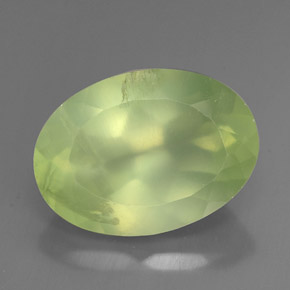 6,17 ctw natürlicher grüner Prehnit, Transparent, Transparent / Lichtdurchlässig