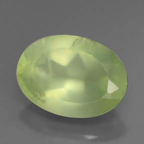 6,17 ctw natürlicher grüner Prehnit, Transparent, Transparent / Lichtdurchlässig