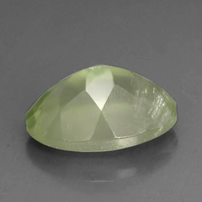6,17 ctw natürlicher grüner Prehnit, Transparent, Transparent / Lichtdurchlässig