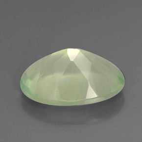 5,71 ctw natürlicher grüner Prehnit, Oval Schliff, Transparent