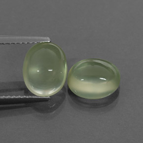  ct natürliche grüner Prehnit-Edelsteine, Transparent, Transparent / Lichtdurchlässig