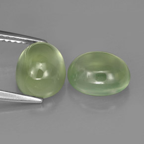  ct natürliche grüner Prehnit-Edelsteine, Transparent, Transparent / Lichtdurchlässig