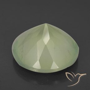 9,17 ctw natürlicher Olive Green  Prehnit, Runden, Lichtdurchlässig