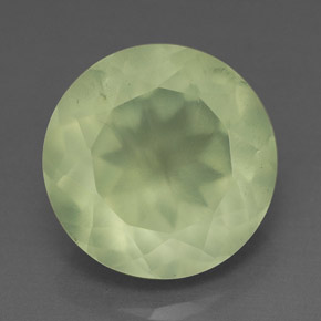 5,88 ctw natürlicher grüner Prehnit, Transparent, Transparent / Lichtdurchlässig