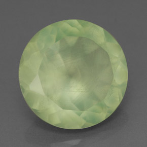 5,66 ctw natürlicher grüner Prehnit, Transparent, Transparent / Lichtdurchlässig