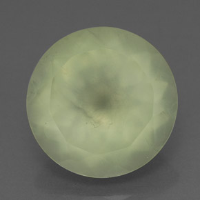 6,05 ctw natürlicher grüner Prehnit, Transparent, Transparent / Lichtdurchlässig