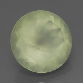 6,05 ctw natürlicher grüner Prehnit, Transparent, Transparent / Lichtdurchlässig