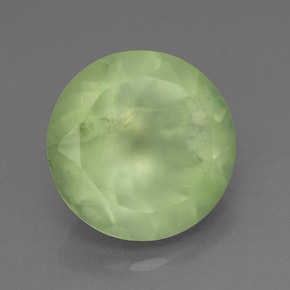 5,72 ctw natürlicher grüner Prehnit, Transparent, Transparent / Lichtdurchlässig
