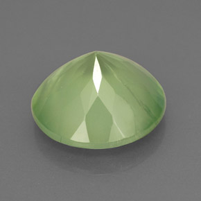 5,72 ctw natürlicher grüner Prehnit, Transparent, Transparent / Lichtdurchlässig