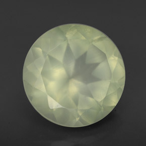 5,62 ctw natürlicher grüner Prehnit, Transparent, Transparent / Lichtdurchlässig