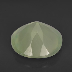 5,62 ctw natürlicher grüner Prehnit, Transparent, Transparent / Lichtdurchlässig