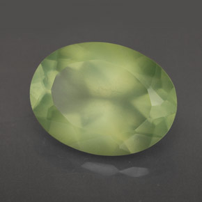 8,93 ctw natürlicher grüner Prehnit, Transparent, Transparent / Lichtdurchlässig