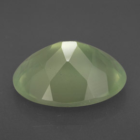 9,24 ctw natürlicher grüner Prehnit, Transparent, Transparent / Lichtdurchlässig