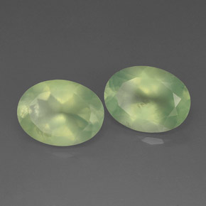  ct natürliche grüner Prehnit-Edelsteine, Transparent, Transparent / Lichtdurchlässig