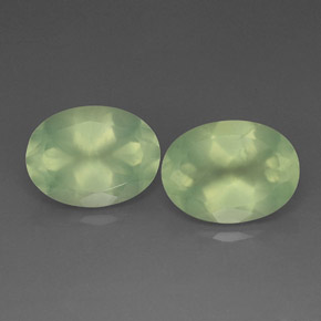  ct natürliche grüner Prehnit-Edelsteine, Transparent, Transparent / Lichtdurchlässig