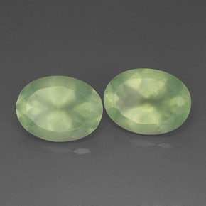  ct natürliche grüner Prehnit-Edelsteine, Transparent, Transparent / Lichtdurchlässig