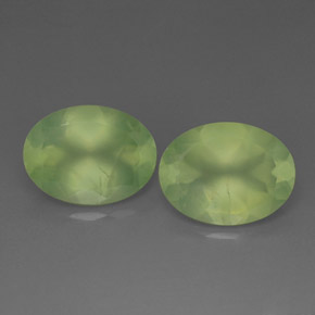  ct natürliche grüner Prehnit-Edelsteine, Transparent, Transparent / Lichtdurchlässig