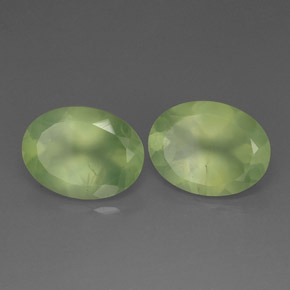  ct natürliche grüner Prehnit-Edelsteine, Transparent, Transparent / Lichtdurchlässig
