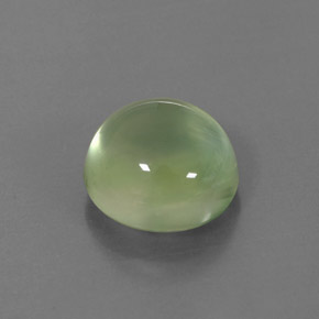 4,43 ctw natürlicher grüner Prehnit, Rundschliff, Transparent