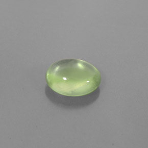 2,11 ctw natürlicher grüner Prehnit, Oval Schliff, Transparent