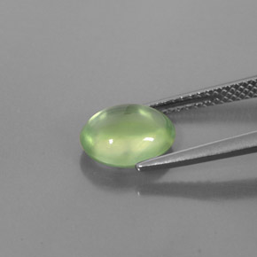 2,11 ctw natürlicher grüner Prehnit, Oval Schliff, Transparent