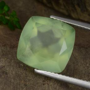 7,15 ctw natürlicher grüner Prehnit, Transparent, Transparent / Lichtdurchlässig