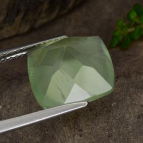 7,15 ctw natürlicher grüner Prehnit, Transparent, Transparent / Lichtdurchlässig