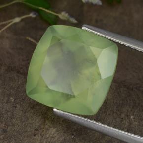 6,62 ctw natürlicher grüner Prehnit, Transparent, Transparent / Lichtdurchlässig