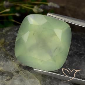 9,17 ctw natürlicher Pale Pear Green  Prehnit, Kissen, Lichtdurchlässig