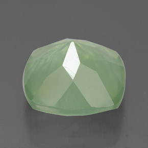 7,04 ctw natürlicher grüner Prehnit, Transparent, Transparent / Lichtdurchlässig