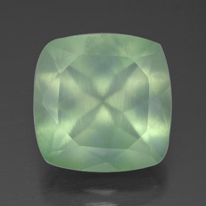 6,90 ctw natürlicher grüner Prehnit, Transparent, Transparent / Lichtdurchlässig