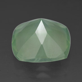 6,90 ctw natürlicher grüner Prehnit, Transparent, Transparent / Lichtdurchlässig