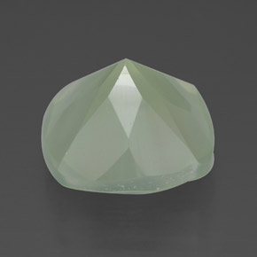 6,90 ctw natürlicher grüner Prehnit, Transparent, Transparent / Lichtdurchlässig