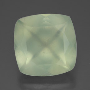 7,44 ctw natürlicher grüner Prehnit, Transparent, Transparent / Lichtdurchlässig