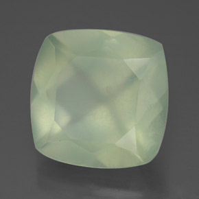 7,44 ctw natürlicher grüner Prehnit, Transparent, Transparent / Lichtdurchlässig