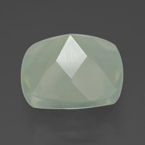 7,44 ctw natürlicher grüner Prehnit, Transparent, Transparent / Lichtdurchlässig