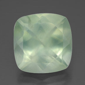 6,85 ctw natürlicher grüner Prehnit, Transparent, Transparent / Lichtdurchlässig