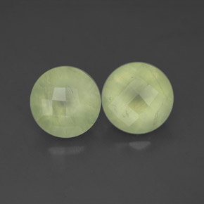  ct natürliche grüner Prehnit-Edelsteine, Transparent, Transparent / Lichtdurchlässig