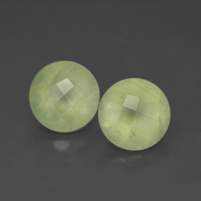  ct natürliche grüner Prehnit-Edelsteine, Transparent, Transparent / Lichtdurchlässig