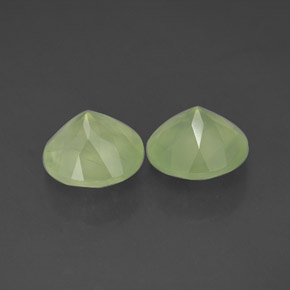  ct natürliche grüner Prehnit-Edelsteine, Transparent, Transparent / Lichtdurchlässig
