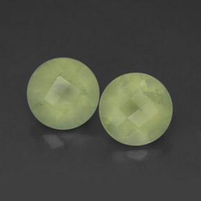 3,78 ct natürliche grüner Prehnit-Edelsteine, Transparent, Transparent / Lichtdurchlässig