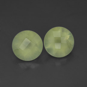 3,78 ct natürliche grüner Prehnit-Edelsteine, Transparent, Transparent / Lichtdurchlässig
