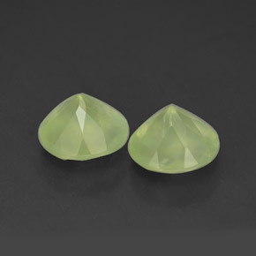 3,78 ct natürliche grüner Prehnit-Edelsteine, Transparent, Transparent / Lichtdurchlässig