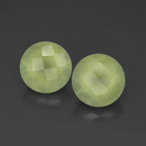  ct natürliche grüner Prehnit-Edelsteine, Transparent, Transparent / Lichtdurchlässig
