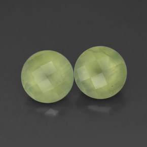  ct natürliche grüner Prehnit-Edelsteine, Transparent, Transparent / Lichtdurchlässig