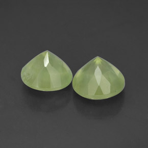 ct natürliche grüner Prehnit-Edelsteine, Transparent, Transparent / Lichtdurchlässig