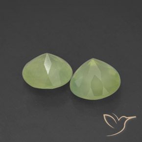 3.86 ct natürliche Yellow Green  Prehnit-Edelsteine, Runden, Transparent / Lichtdurchlässig