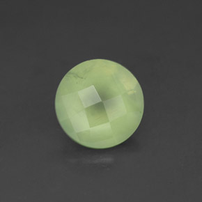 1,93 ctw natürlicher grüner Prehnit, Transparent, Transparent / Lichtdurchlässig