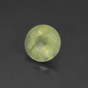 1,83 ctw natürlicher grüner Prehnit, Transparent, Transparent / Lichtdurchlässig
